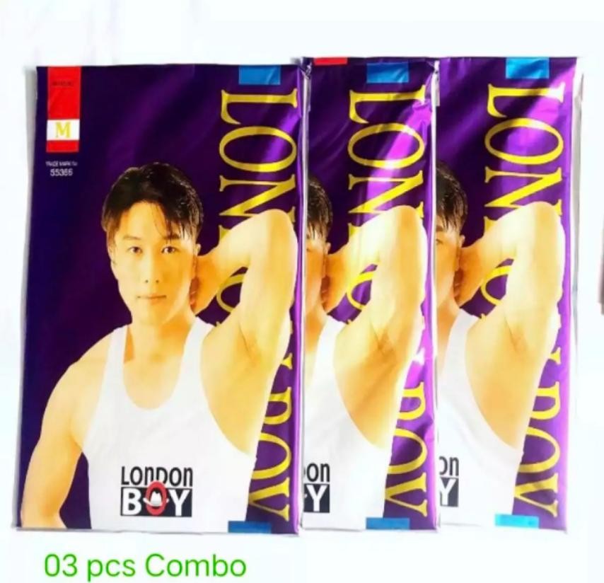 3 Pack London boy Standard quality cotton comfortable mens vest